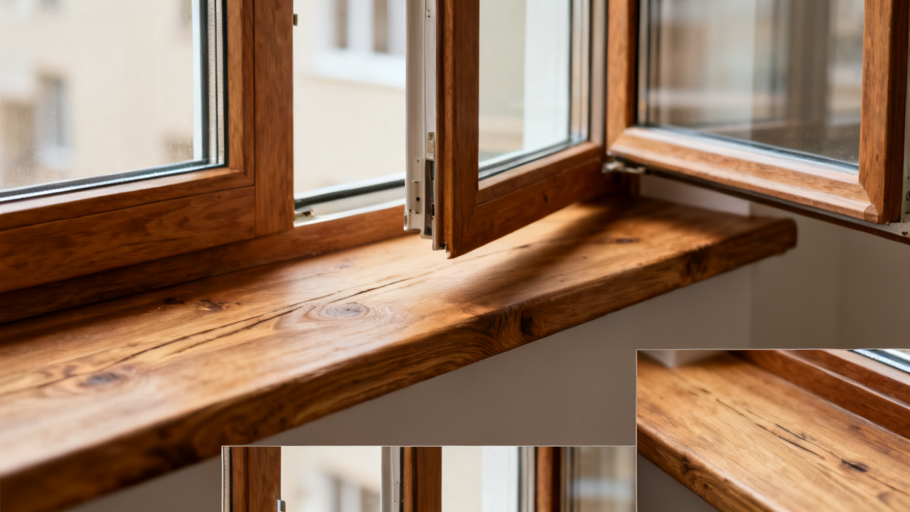 A Swollen Wood Frame After Rain